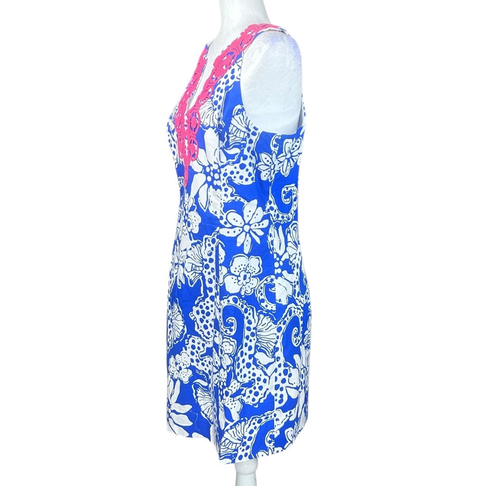 Lilly Pulitzer Augusta Shift dress 12 Classic Coastal Preppy Seahorse Resort - Picture 5 of 15